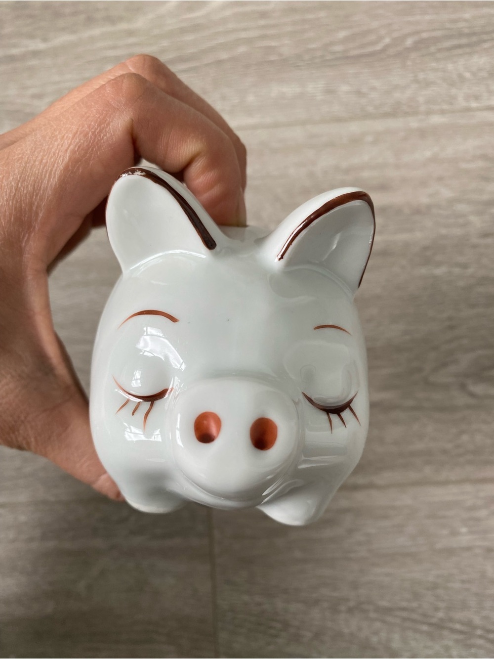$50 for 3 - Vintage 1970s ceramic Petticoats and Pantaloons piggy bank